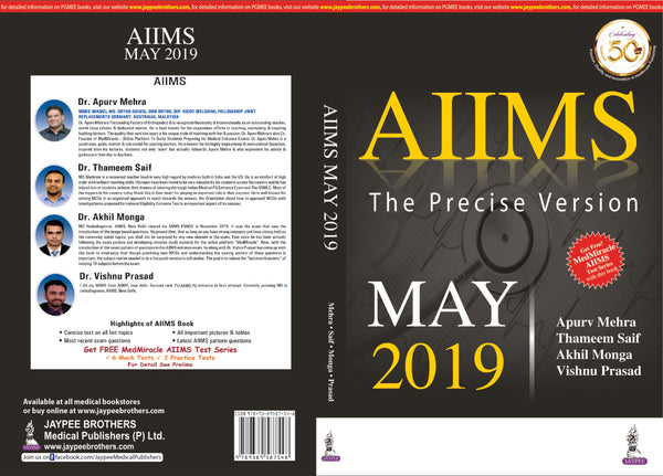 AIIMS: THE PRECISE VERSION MAY 2019, 1/E, BY, APURV MEHRA