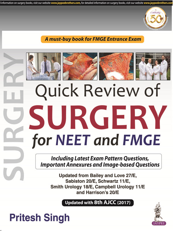 QUICK REVIEW OF SURGERY, 1/E, BY, PRITESH SINGH