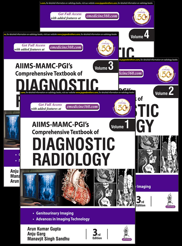 AIIMS-MAMC-PGI'S COMPREHENSIVE TEXTBOOK OF DIAGNOSTIC RADIOLOGY (4 VOLS) 3/E R.P., 2024, ARUN KUMAR GUPTA