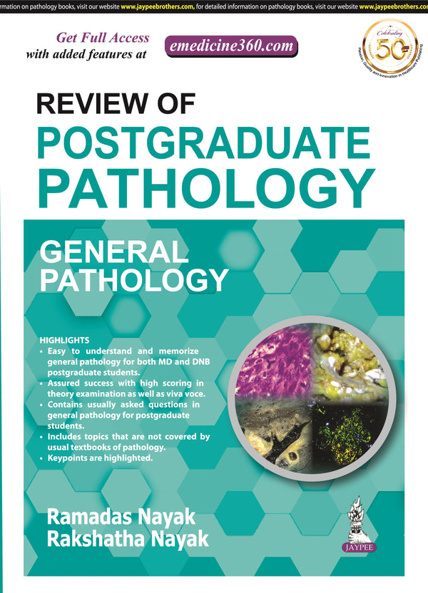 REVIEW OF POSTGRADUATE PATHOLOGY GENERAL PATHOLOGY 1/E R.P., 2025, RAMADAS NAYAK