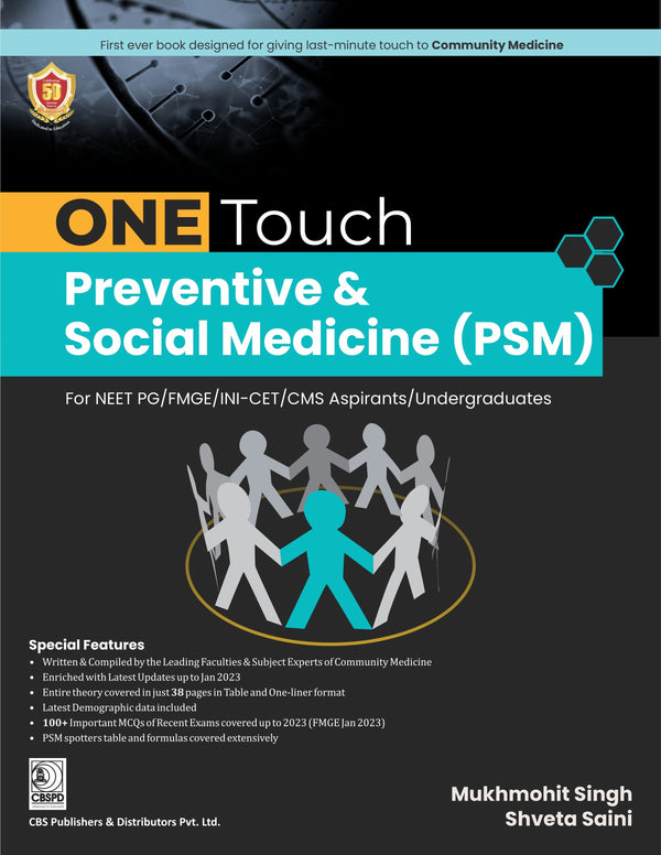 ONE Touch Preventive & Social Medicine (PSM) For NEET PG/FMGE/INI-CET/CMS Aspirants/Undergraduates