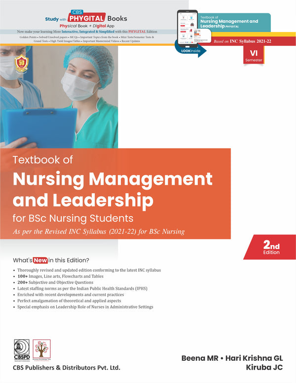 Textbook of Nursing Management And Leadership For Bsc Nursing Students, 2e (PB) by Beena MR