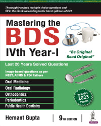 MASTERING THE BDS IVTH YEAR-I,9/E,HEMANT GUPTA