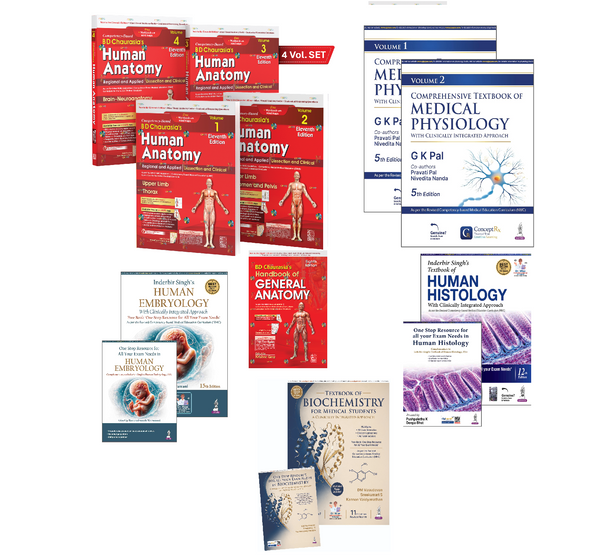 Simplified Learning for 1st Year MBBS – Easy-to-Read Textbooks KIT 2 | Latest 2026–2027 Editions