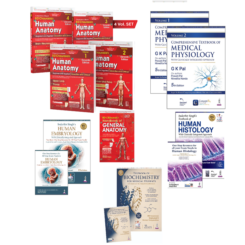 Simplified Learning for 1st Year MBBS – Easy-to-Read Textbooks KIT 2 | Latest 2026–2027 Editions