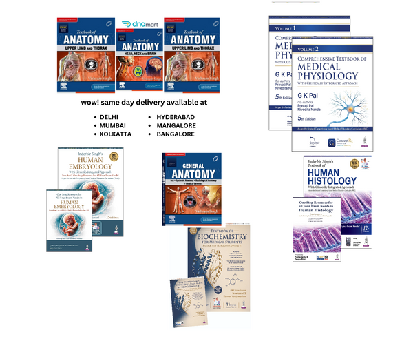 Simplified Learning for 1st Year MBBS – Easy-to-Read Textbooks KIT 1 | Latest 2026–2027 Editions