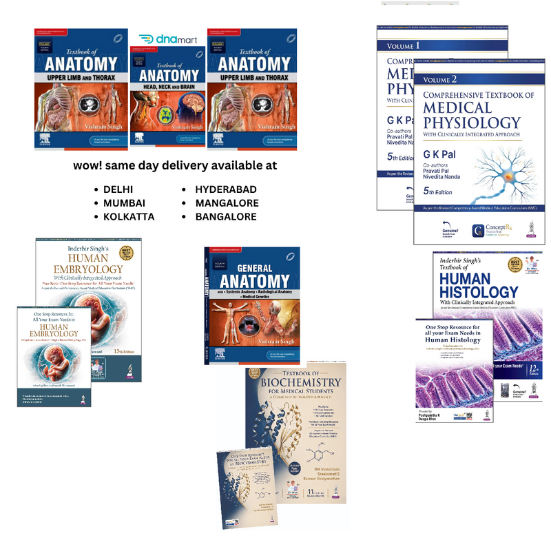 Simplified Learning for 1st Year MBBS – Easy-to-Read Textbooks KIT 1 | Latest 2026–2027 Editions
