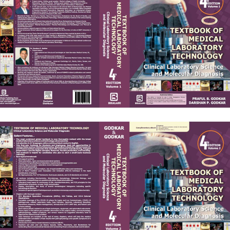 Godkar, MLT, TEXTBOOK OF MEDICAL LABORATORY TECHNOLOGY Clinical Laboratory Science and Molecular Diagnosis 978938149680