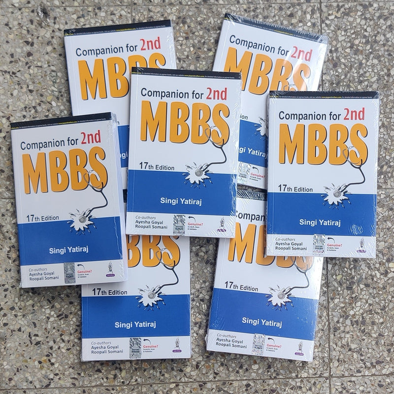 COMPANION FOR 2ND MBBS,17th Edition 2024,SINGI YATIRAJ