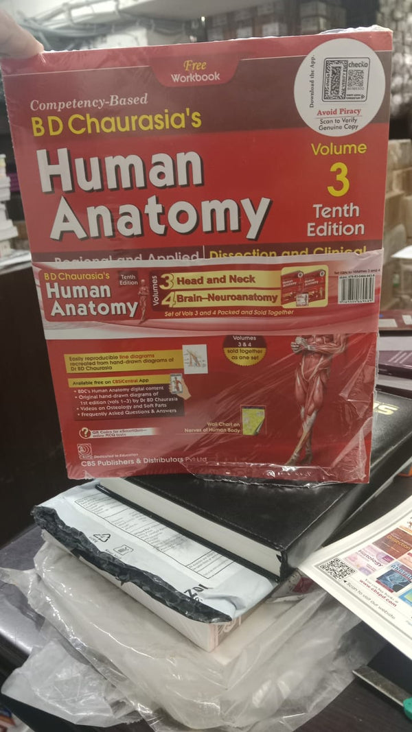 Chaurasias Human Anatomy Head & Neck 10th/2025 (Vols 3 & 4) by Krishna Garg