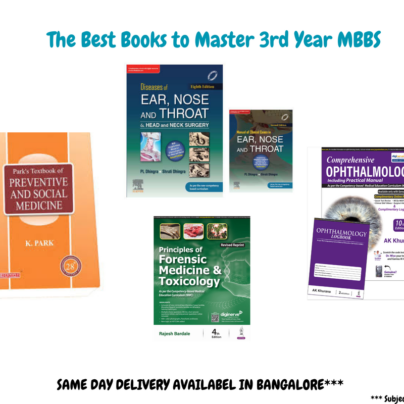 THE BEST BOOKS TO MASTER 3RD YEAR MBBS 2025 – III