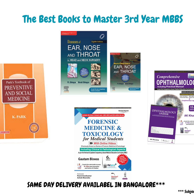 THE BEST BOOKS TO MASTER 3RD YEAR MBBS 2025 – IV