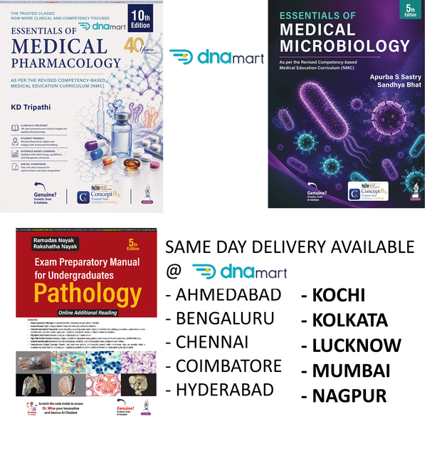 MBBS 2nd Year Book Set 2026–27 – Pharmacology (KD Tripathi 10/E) + Pathology (Ramadas Nayak) + Microbiology (Apurba Sastry 5/E)