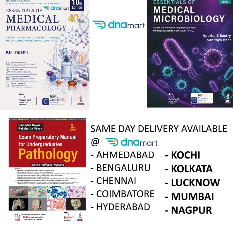 MBBS 2nd Year Book Set 2026–27 – Pharmacology (KD Tripathi 10/E) + Pathology (Ramadas Nayak) + Microbiology (Apurba Sastry 5/E)