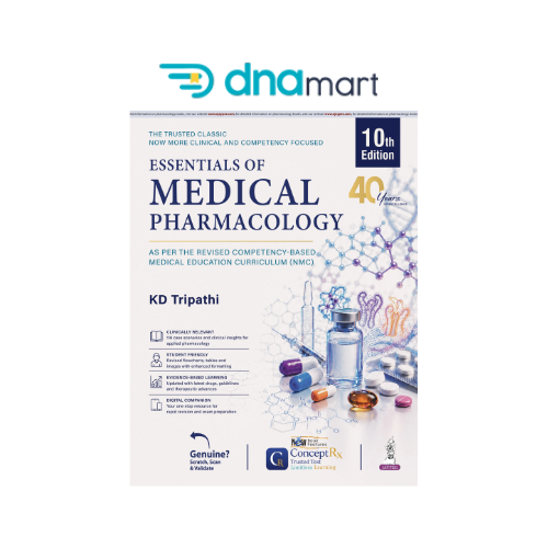 KD Tripathi's Essentials of Medical Pharmacology, 10/E(ready to dispatch)