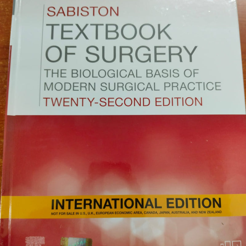 Sabiston Textbook of Surgery: The Biological Basis of Modern Surgical Practice, 22nd International Edition (2025)