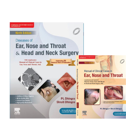 Diseases of Ear, Nose and Throat and Head & Neck Surgery, 9e with Manual 3/e