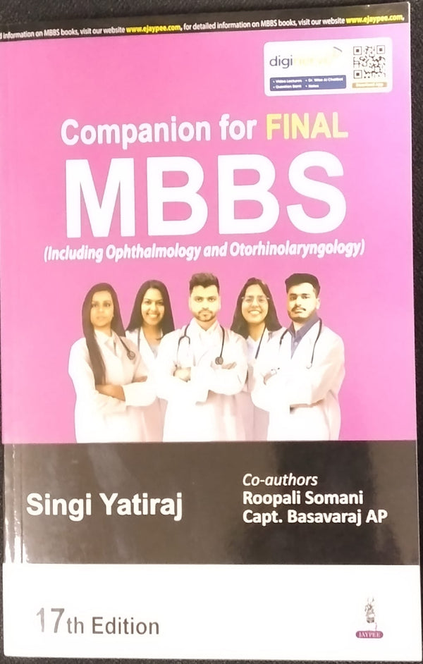 Companion for Final MBBS (17th Edition) by Singi Yatiraj | Including Ophthalmology and Otorhinolaryngology | RGUHS