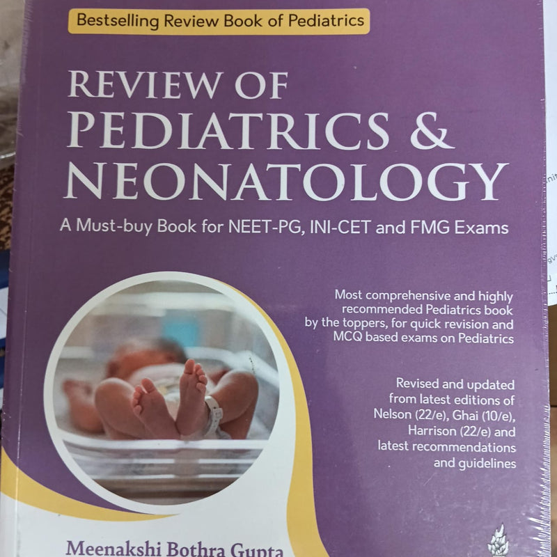 Review of Pediatrics & Neonatology 8th Edition by Meenakshi Bothra Gupta & Taruna Mehra