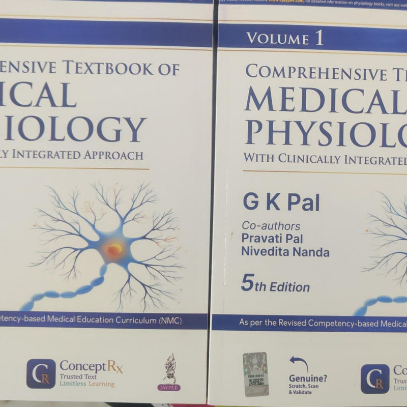 Comprehensive Textbook of Medical Physiology Vol 1 & 2 by G K Pal 5th Edition
