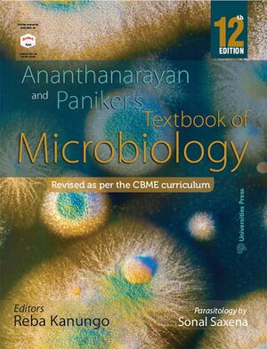 Ananthanarayan and Paniker Textbook of Microbiology 12th Edition 2022 by Reba Kanungo, Paperback