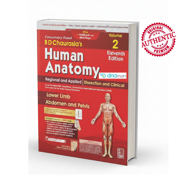 BD Chaurasia's Human Anatomy, 11th Edition – Volume 2: Lower Limb, Abdomen & Pelvis | MBBS Anatomy Textbook