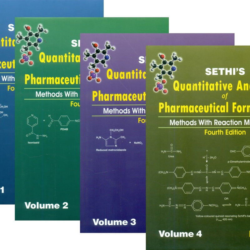 Sethis Quantitative Analysis Of Pharmaceutical Formulations Methods With Reaction Mechanism 4Ed 4 Vol Set (Hb 2012) , by P D Sethi