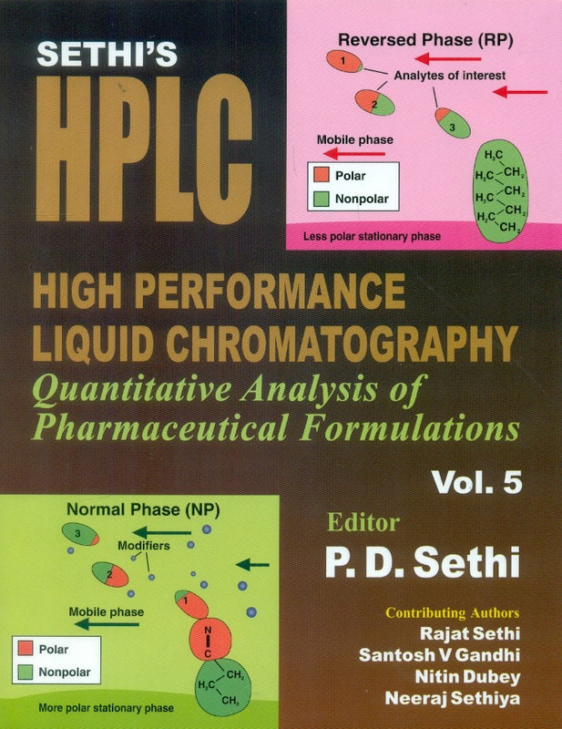Sethis High Performance Liquid Chromatography Quantitative Analysis Of Pharmaceutical Formulations Vol 5 (Hb 2015) , by P D Sethi