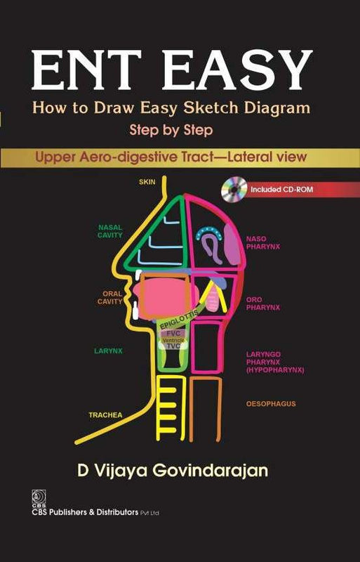 Ent Easy How To Draw Easy Sketch Diagram Step By Step (Pb 2019) , by D Vijaya Govindarajan