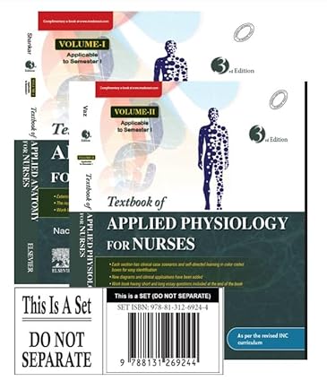 Textbook of Applied Anatomy & Physiology for Nurses (Two Volume Set), Vaz
