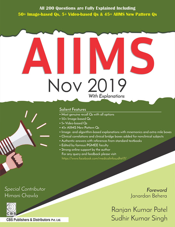Aiims Nov 2019 With Explanations (Pb 2020) , by Ranjan Kumar Patel