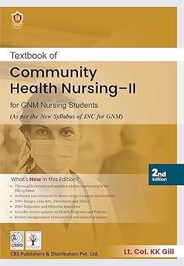 Textbook Of Community Health Nursing Ii For Gnm Nursing Students 2Ed (Pb 2026) , by Lt Col K K Gill