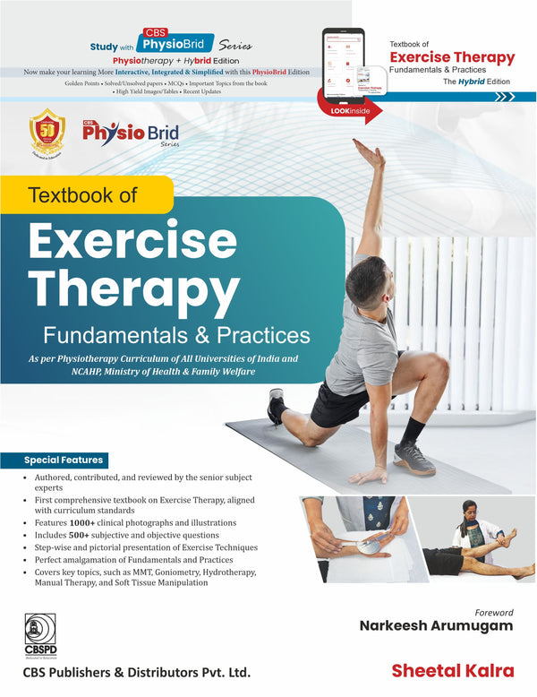 Textbook Of Exercise Therapy Fundamentals And Practices (Pb 2025), by Sheetal Kalra