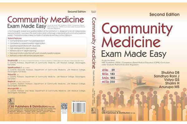Community Medicine Exam Made Easy 2Ed (Pb 2026), by Shubha Db