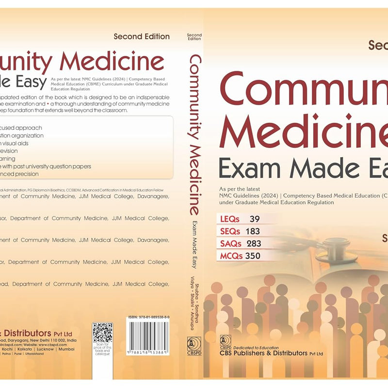 Community Medicine Exam Made Easy 2Ed (Pb 2026), by Shubha Db