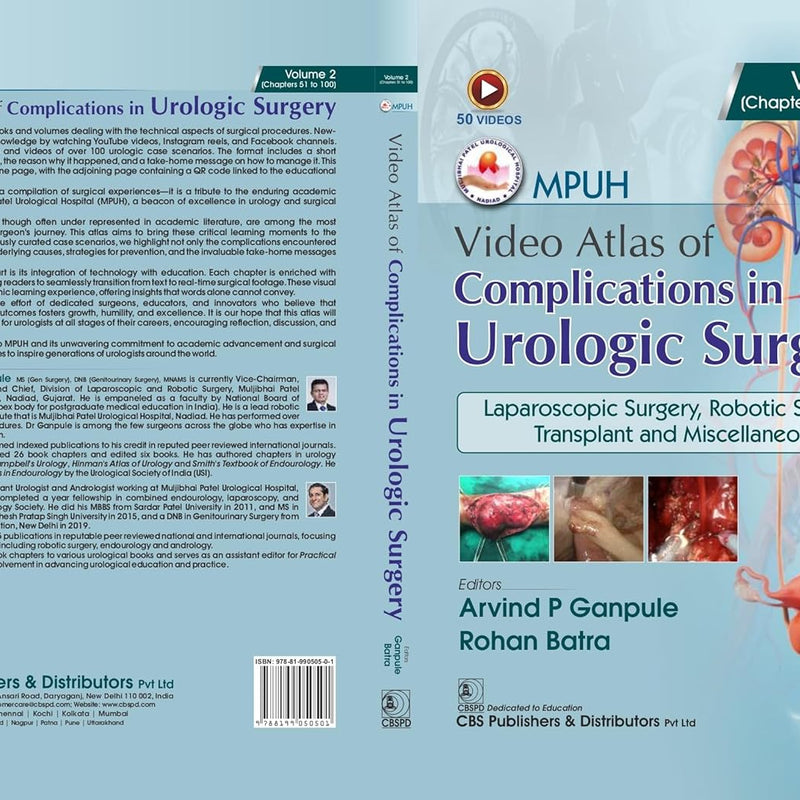 Mpuh Video Atlas Of Complications In Urologic Surgery Laparoscopic Surgery Robotic Surgery Transplant And Miscellanueous Vol 2 Chapters 51 To 100 (Hb 2026), by Arvind P Ganpule