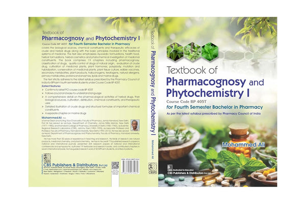 Textbook Of Pharmacognosy And Phytochemistry I Course Code Bp 405T For Fourth Semester Bachelor In Pharmacy (Pb 2026), by Mohammed Ali