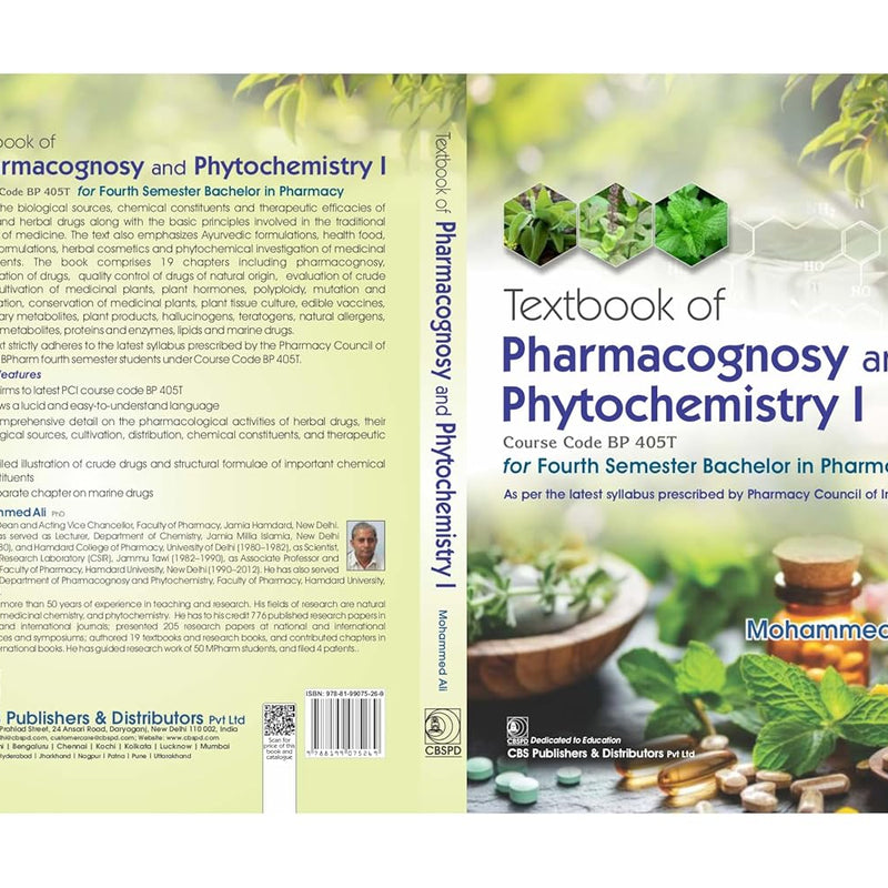 Textbook Of Pharmacognosy And Phytochemistry I Course Code Bp 405T For Fourth Semester Bachelor In Pharmacy (Pb 2026), by Mohammed Ali