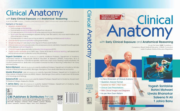 Clinical Anatomy With Early Clinical Exposure And Anatomical Reasoning With Access Code (Pb 2026), by Yogesh Sontakke