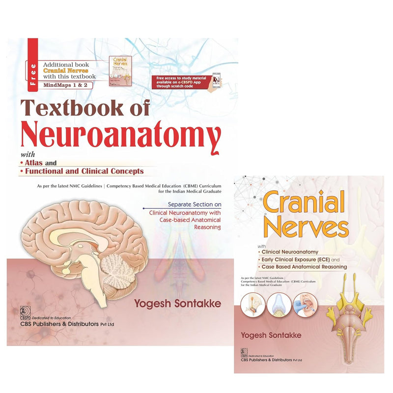 Textbook Of Neuroanatomy With Atlas And Functional And Clinical Concepts With Additional Book Cranial Nerves (Pb 2027), by Yogesh Sontakke