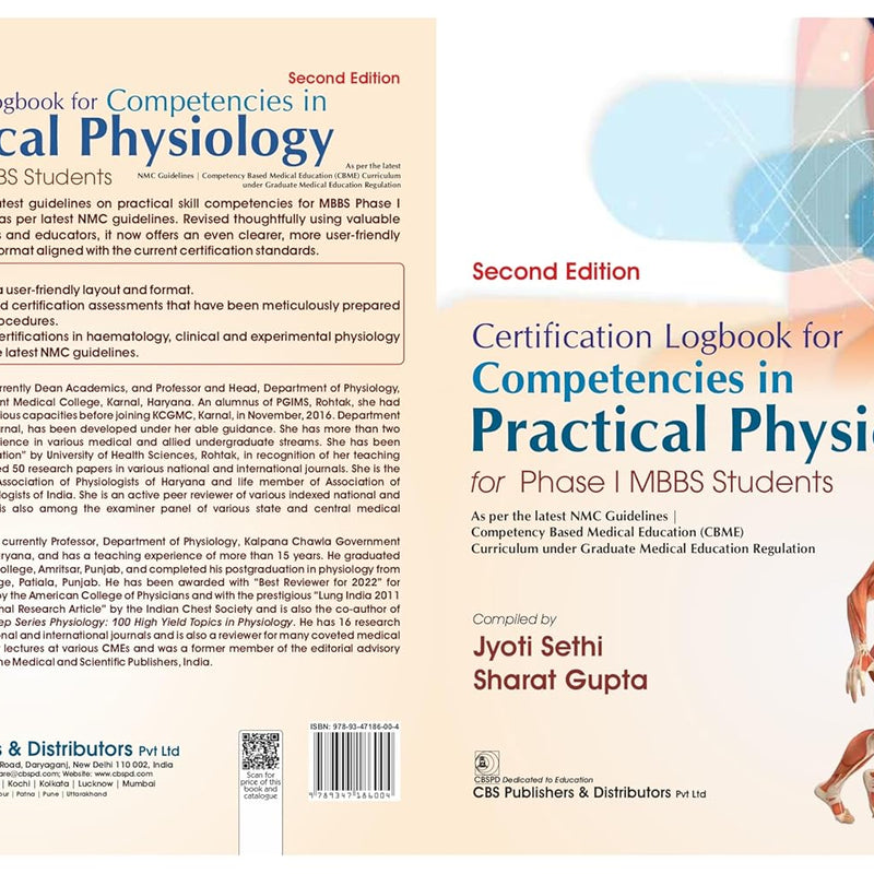 Certification Logbook For Competencies In Practical Physiology For Phase I Mbbs Students 2Ed (Pb 2027), by Jyoti Sethi