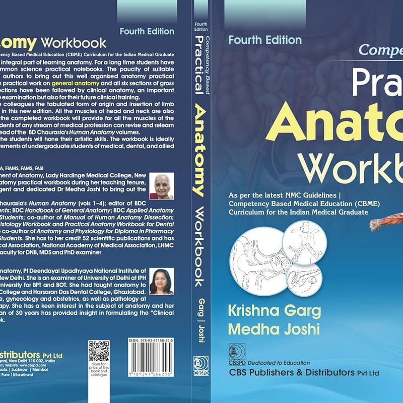 Competency Based Practical Anatomy Workbook 4Ed (Pb 2027), by Krishna Garg