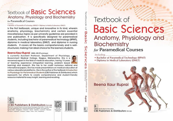 Textbook Of Basic Sciences Anatomy Physiology And Biochemistry For Paramedical Courses (Pb 2026), by Reena Kaur Ruprai