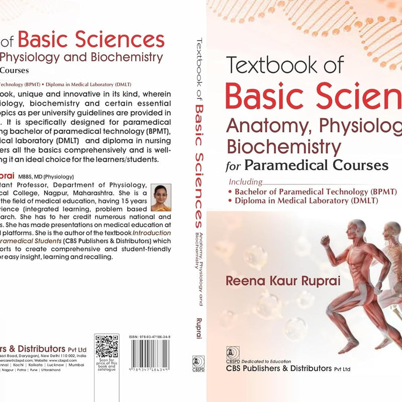 Textbook Of Basic Sciences Anatomy Physiology And Biochemistry For Paramedical Courses (Pb 2026), by Reena Kaur Ruprai