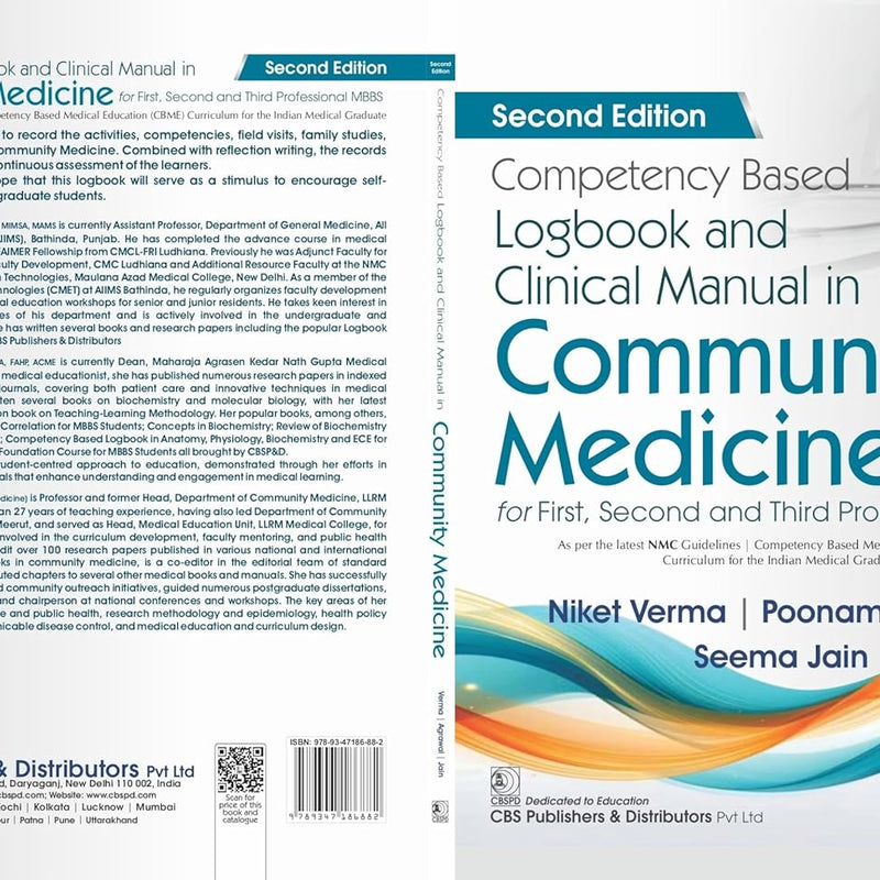 Competency Based Logbook And Clinical Manual In Community Medicine For First Second And Third Professional Mbbs 7 2Ed (Pb 2026), by Niket Verma