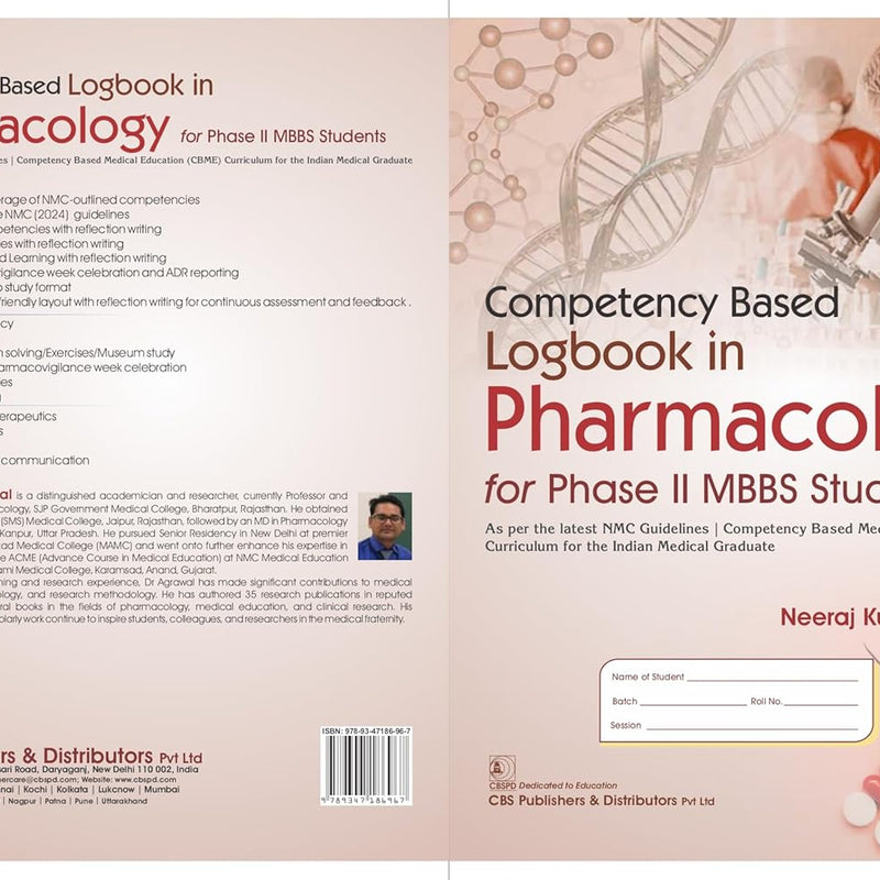 Competency Based Logbook In Pharmacology For Phase Ii Mbbs Students (Pb 2026), by Neeraj Kumar Agrawal