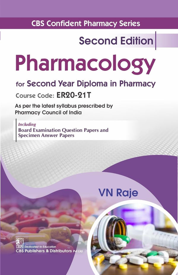 Pharmacology For Second Year Diploma In Pharmacy 2Ed (Pb 2026), by V N Raje