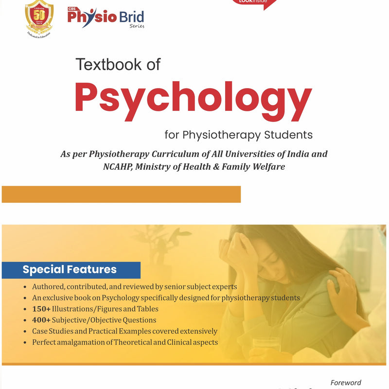 Textbook Of Psychology For Physiotherapy Students (Pb 2025), by Manu Goyal