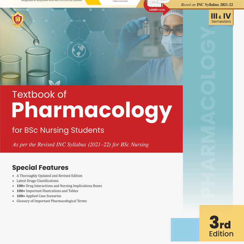 Textbook Of Pharmacology For Bsc Nursing Students 3Ed (Pb 2026), by Joginder Singh Pathania