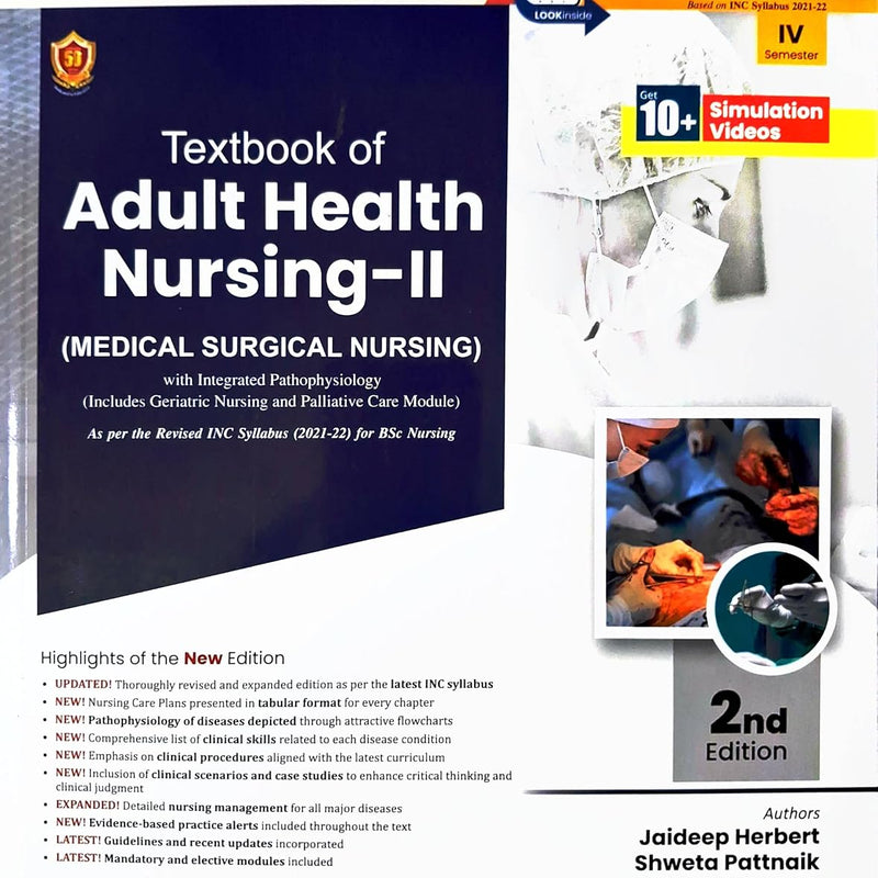 Textbook Of Adult Health Nursing Ii Medical Surgical Nursing 2Ed Based On Inc Syllabus 2021-2022 (Pb 2026) Iv Semester, by Usha Ukande